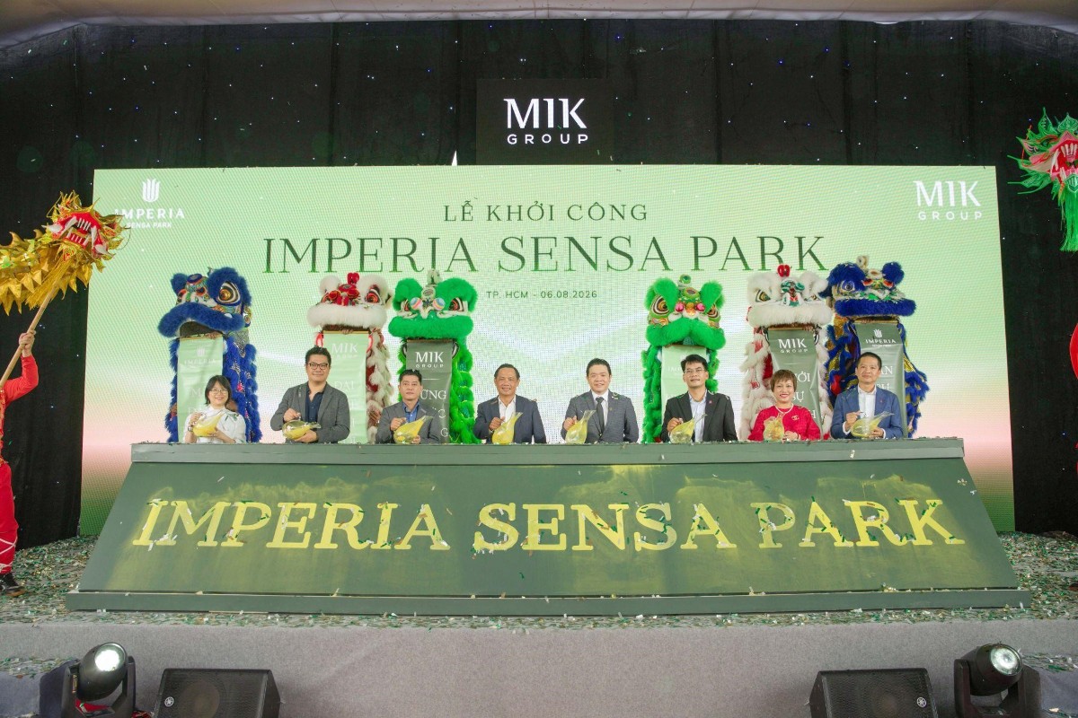 Nghi thức khởi công dự án Imperia Sensa Park. Nguồn: MIK Group.
