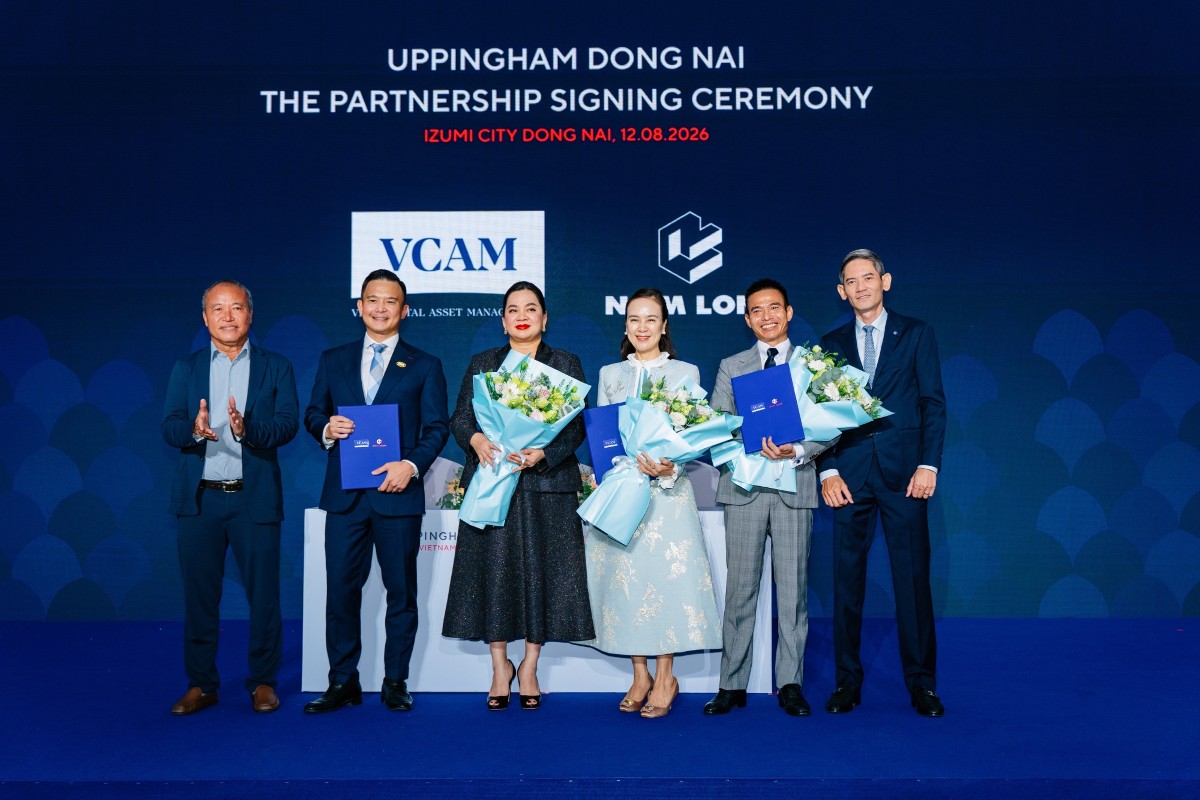 Nam Long và Quỹ giáo dục Bản Việt ký kết hợp tác phát triển trường liên cấp Uppingham tại Izumi City, bổ sung mảnh ghép tiện ích giáo dục trong hệ sinh thái đô thị tích hợp. Ảnh NLG.