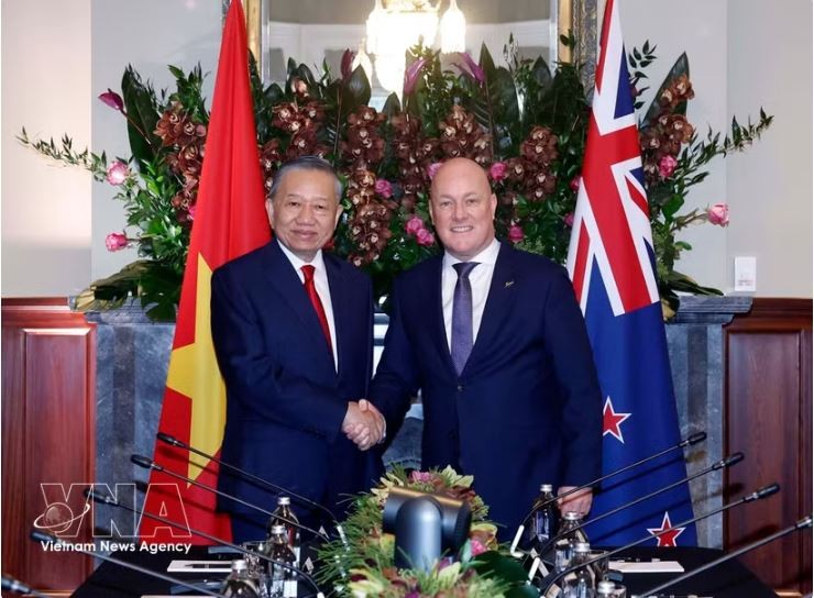 Talks between top Vietnamese leader and New Zealand Prime Minister held in Auckland