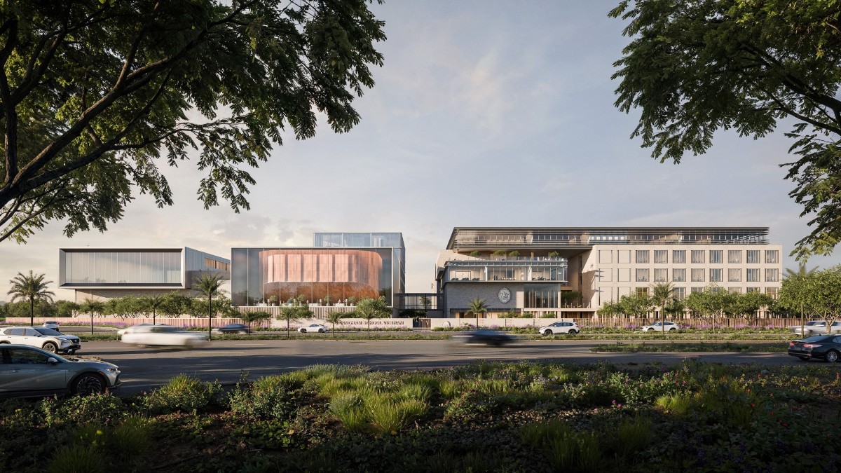 Trường Uppingham được quy hoạch ngay trong đô thị tích hợp Izumi City. Ảnh NLG.