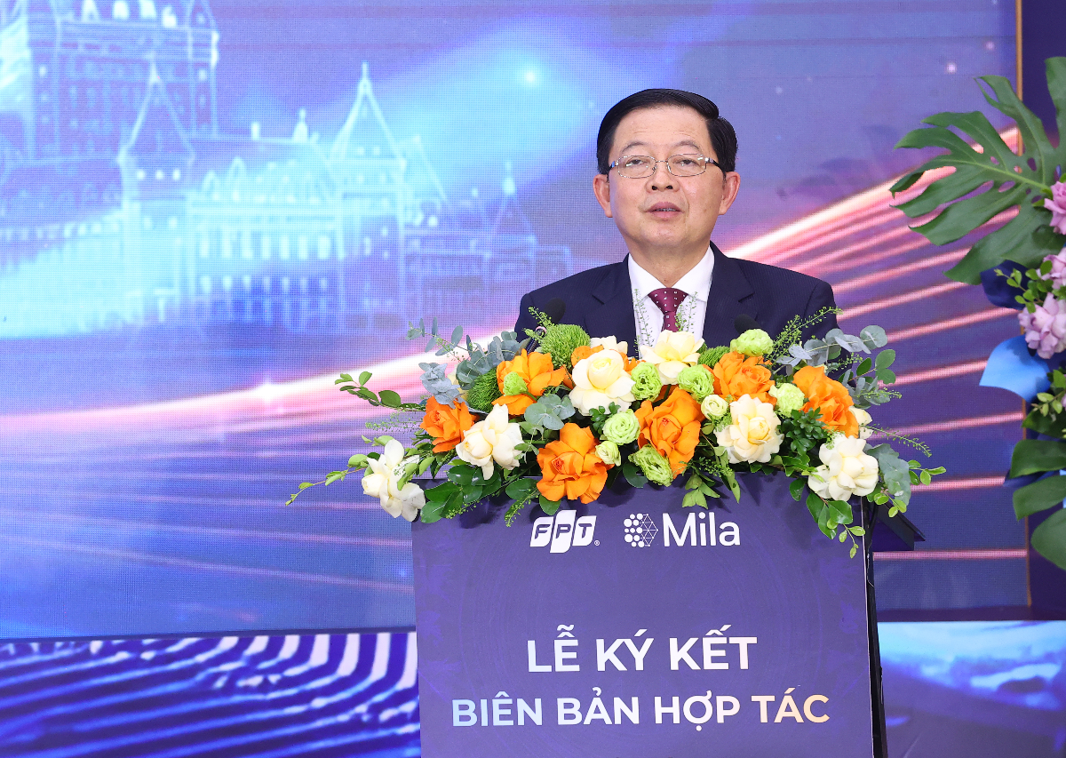 Phó Thủ tướng Hồ Quốc Dũng kỳ vọng hợp tác sẽ góp phần mang lại giải pháp thiết thực giải quyết các bài toán lớn của đất nước. Ảnh: Nguyễn Điệp
