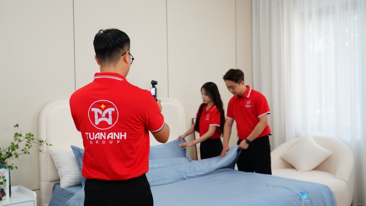 Tuấn Anh Group tích cực sản xuất nội dung số để thúc đẩy kênh bán thương mại điện tử. Ảnh: Tuấn Anh Group.
