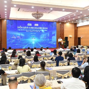 Toàn cảnh Diễn đàn kinh doanh 2026. Ảnh: Vũ Khuê.