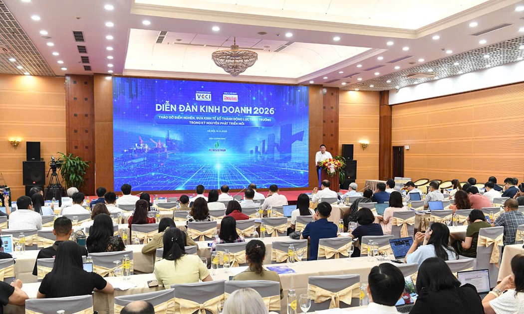 Toàn cảnh Diễn đàn kinh doanh 2026. Ảnh: Vũ Khuê.