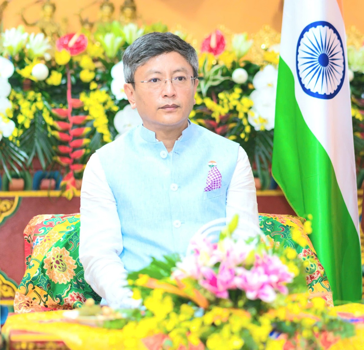 Đại sứ Ấn Độ tại Việt Nam Tshering W. Sherpa. Ảnh Đại sứ quán Ấn Độ.