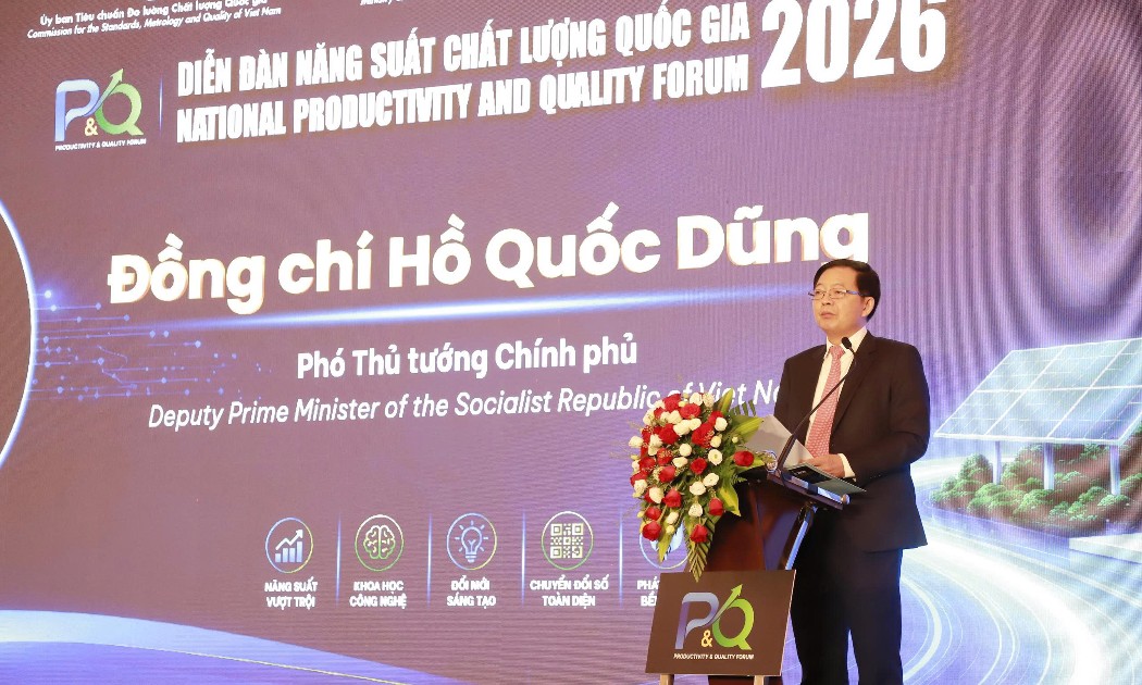 Phó Thủ tướng Hồ Quốc Dũng phát biểu tại diễn đàn. Ảnh: MST.