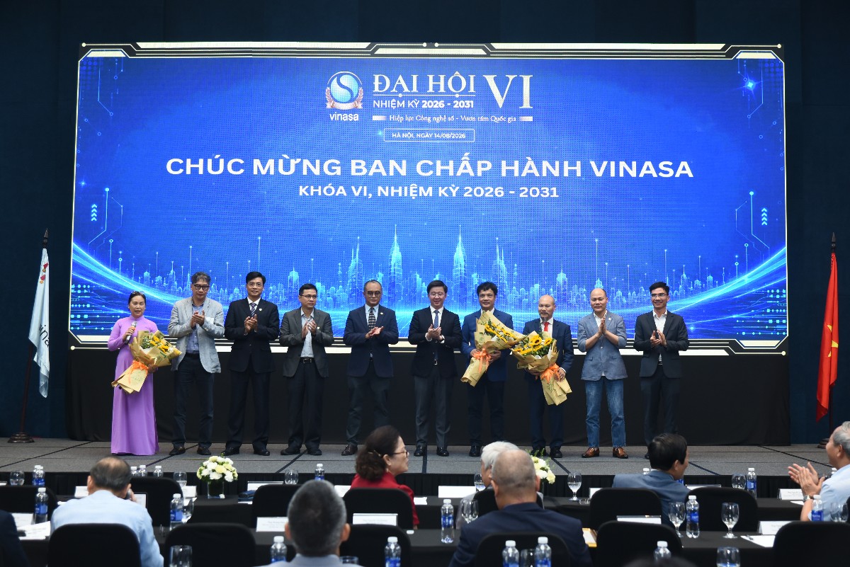 Ra mắt Ban chấp hành VINASA khóa VI, nhiệm kỳ 2026-2031 - Ảnh: Phương Anh.