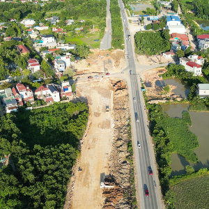 Hai dự án khi hoàn thành sẽ góp phần tăng khả năng kết nối khu vực trung tâm Thanh Hóa với Cảng hàng không Thọ Xuân. Ảnh: Nguyễn Thuấn