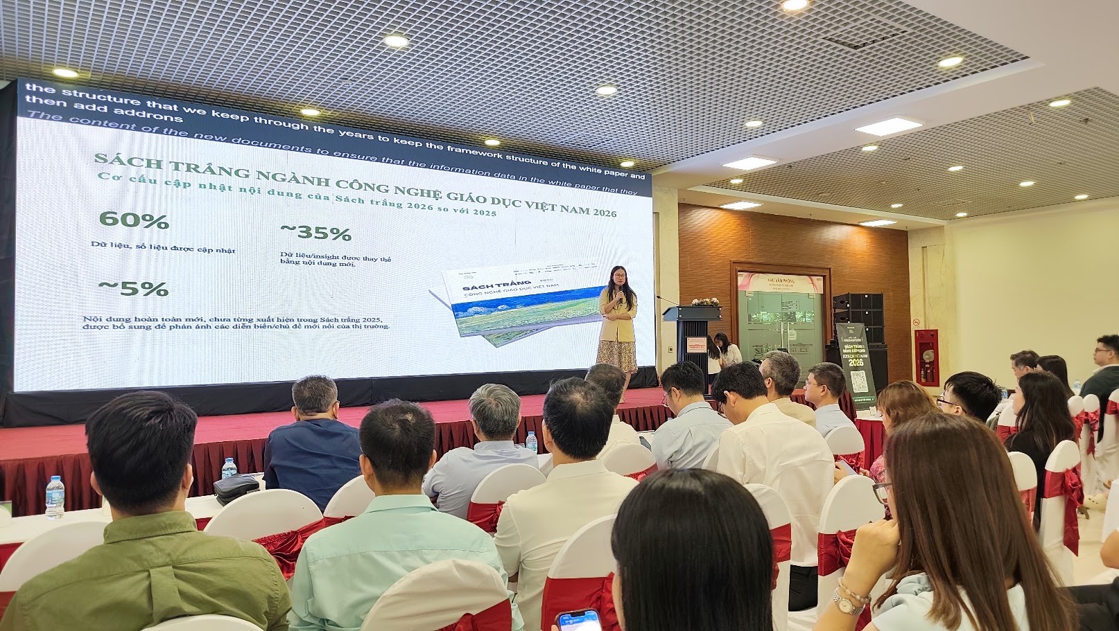 Sách Trắng và Bảng xếp hạng EdTech Việt Nam 2026 đã được công bố tại Vietnam EdTech Expo 2026. Ảnh: B.B