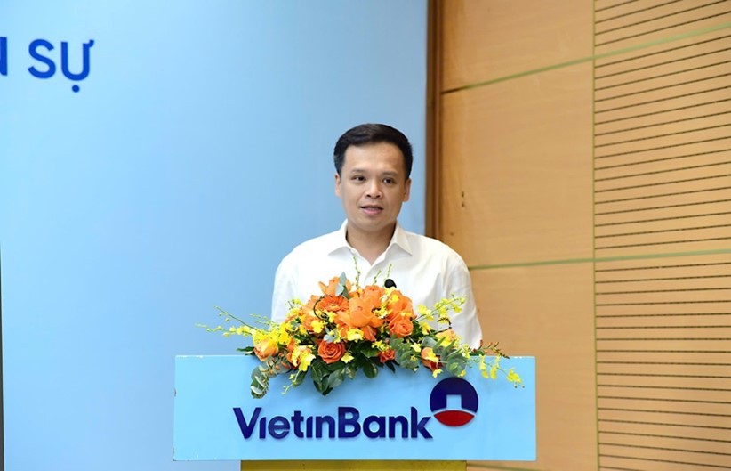 Ông Nguyễn Trần Mạnh Trung - Tổng Giám đốc VietinBank phát biểu tại Lễ ký kết.