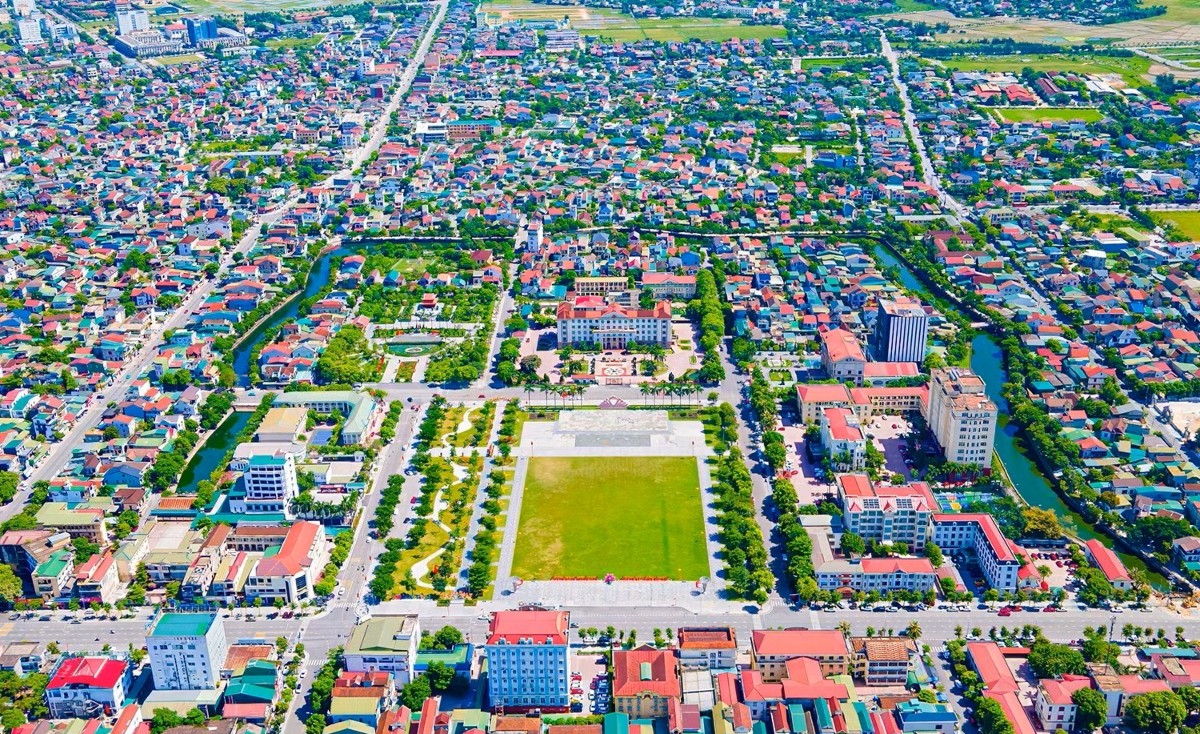 Đô thị trung tâm tỉnh Hà Tĩnh. Ảnh: Thái Oanh