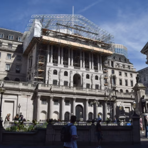 Trụ sở Ngân hàng Trung ương Anh tại London - Ảnh: Zuma Press