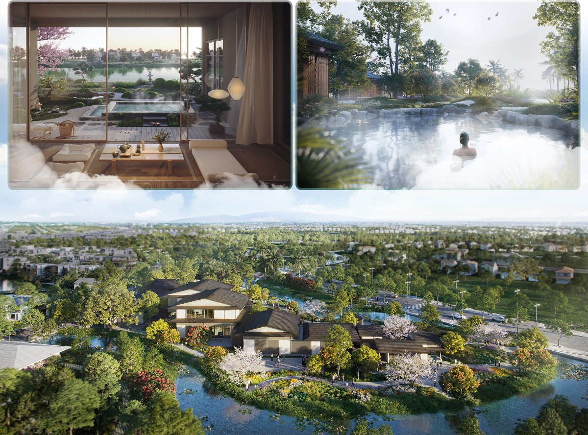Onsen Clubhouse là tiện ích quan trọng sẽ có tại Ecovillage Saigon River. Ảnh: Ecopark.