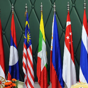 Cờ các nước ASEAN - Ảnh: Getty Images