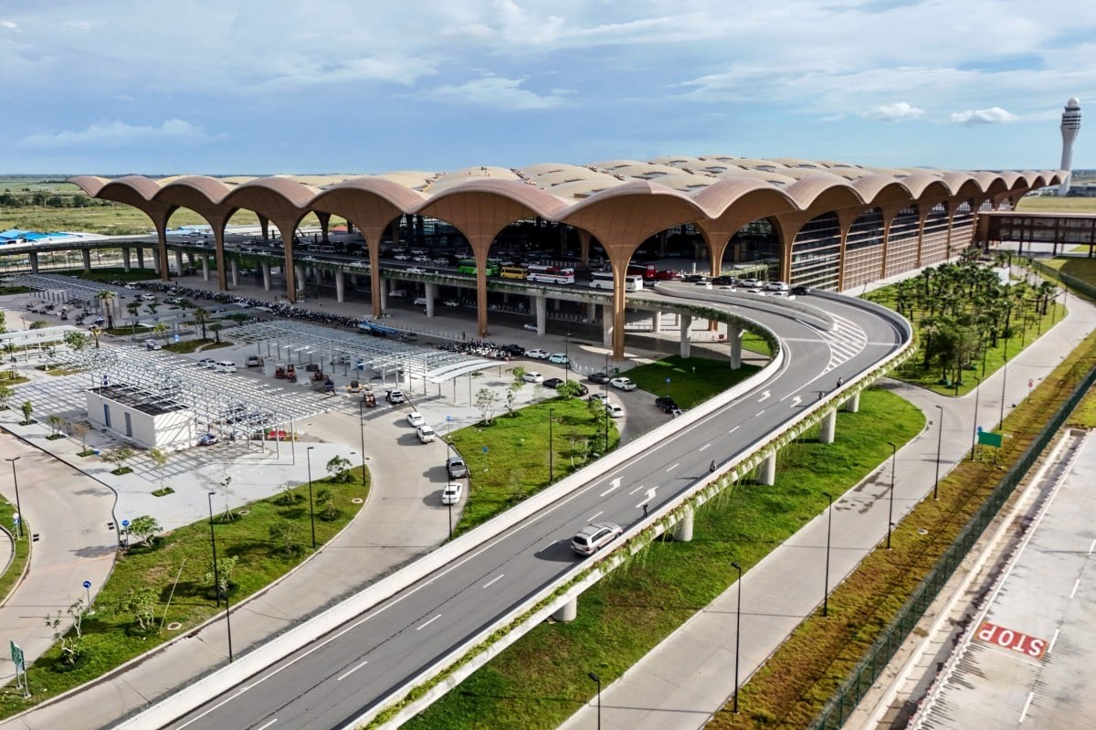 Sân bay Quốc tế Techo Phnom Penh đã bắt đầu hoạt động thương mại vào tháng 9/2025. Ảnh:Cambodianess