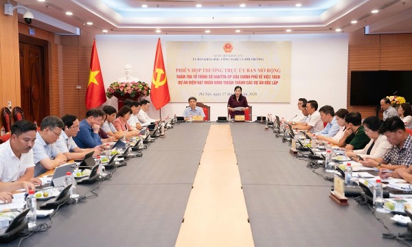 Thẩm tra việc tách Dự án điện hạt nhân Ninh Thuận thành các dự án độc lập