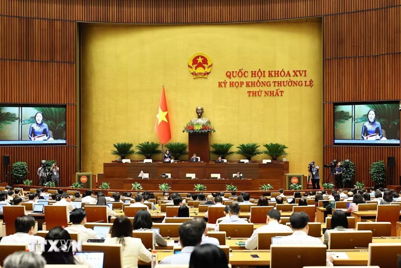 Đợt 1 Kỳ họp không thường lệ thứ Nhất, Quốc hội khóa XVI, Ảnh: TTXVN