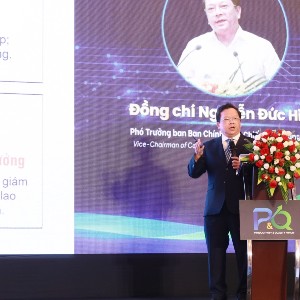 TS. Nguyễn Đức Hiển, Phó Trưởng Ban Chính sách, chiến lược Trung ương, tại Diễn đàn Năng suất chất lượng Quốc gia 2026.