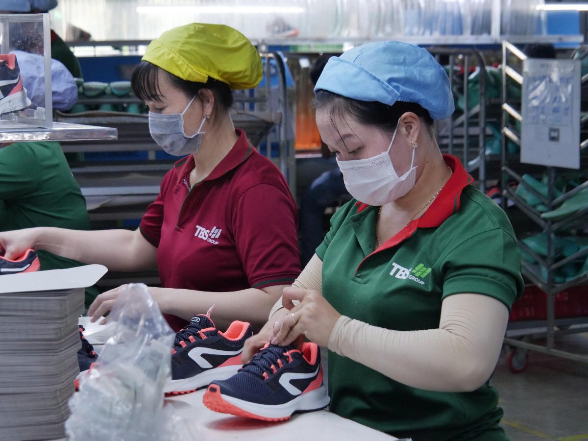 Da giày Việt Nam vẫn đang nắm giữ lợi thế cạnh tranh ở thị trường Hoa Kỳ. Ảnh: Vũ Khuê.