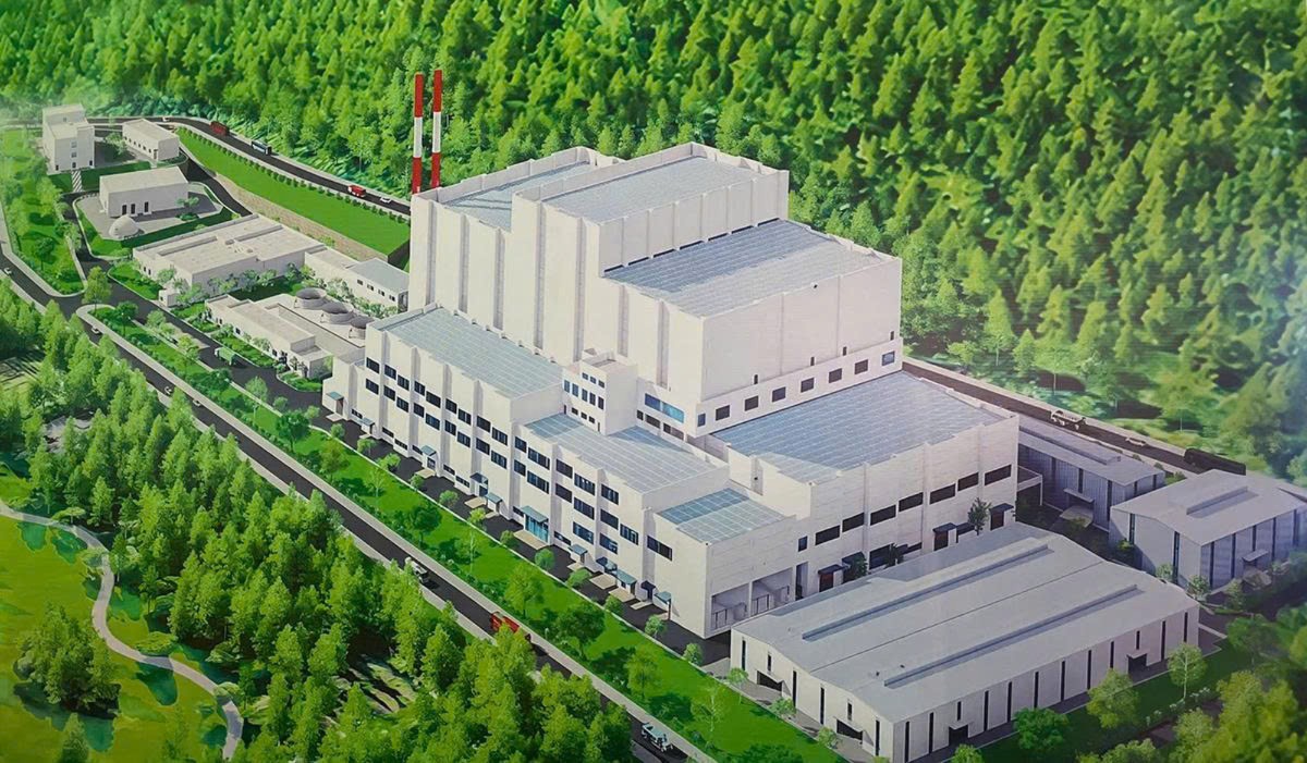 Phối cảnh Nhà máy điện rác Nghệ An. Ảnh: Kim Oanh