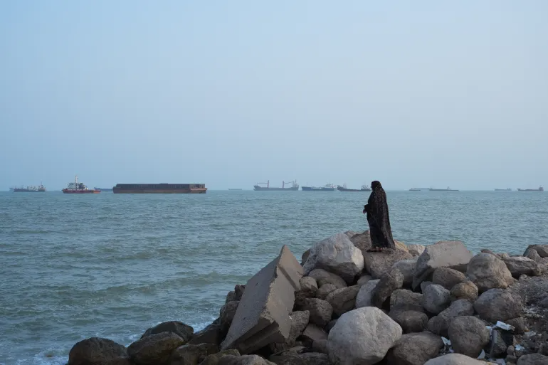 Eo biển Hormuz ngoài khơi Bandar Abbas, Iran - Ảnh: Getty Images