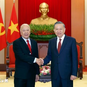 Tổng Bí thư, Chủ tịch nước Tô Lâm tiếp Thượng nghị sỹ Alberto Anaya Gutierrez, Tổng Bí thư Đảng Lao động Mexico - Ảnh: TTXVN