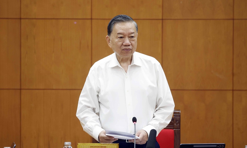 Tổng Bí thư, Chủ tịch nước Tô Lâm chủ trì làm việc với Ban Tổ chức Trung ương về Đề án sơ kết 5 năm thực hiện Nghị quyết số 28-NQ/TW. Ảnh: Đăng Khoa/Nhân Dân