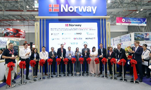 The Norwegian Pavilion at the Vietnam International Fisheries Exhibition 2026 in Ho Chi Minh City. (Photo: The Embassy of Norway in Vietnam)
