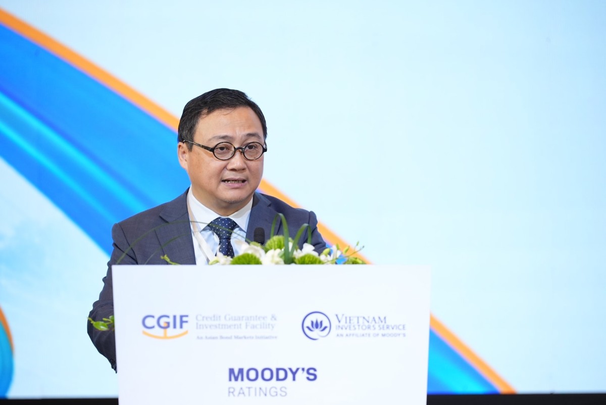 Ông Trần Lê Minh, Tổng Giám đốc VIS Rating phát biểu tại hội thảo. Ảnh: VIS Rating.