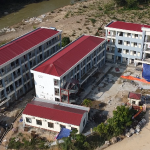 Dự án Trường Nội trú liên cấp Tiểu học và Trung học cơ sở Tam Thanh, tỉnh Thanh Hóa. Ảnh: Nguyễn Thuấn