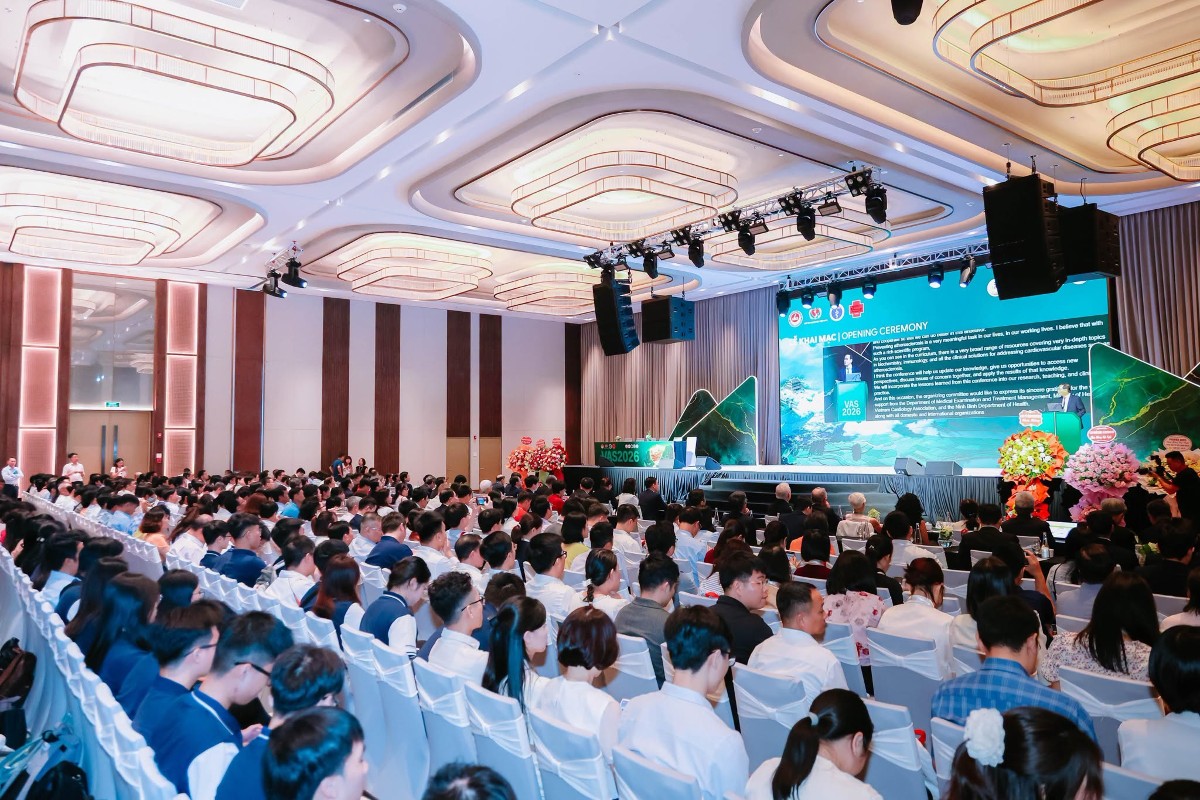 Hội nghị khoa học Xơ vữa động mạch Việt Nam lần 4, VAS 2026, đã diễn ra tại Ninh Bình. Ảnh: Sở Y tế Ninh Bình