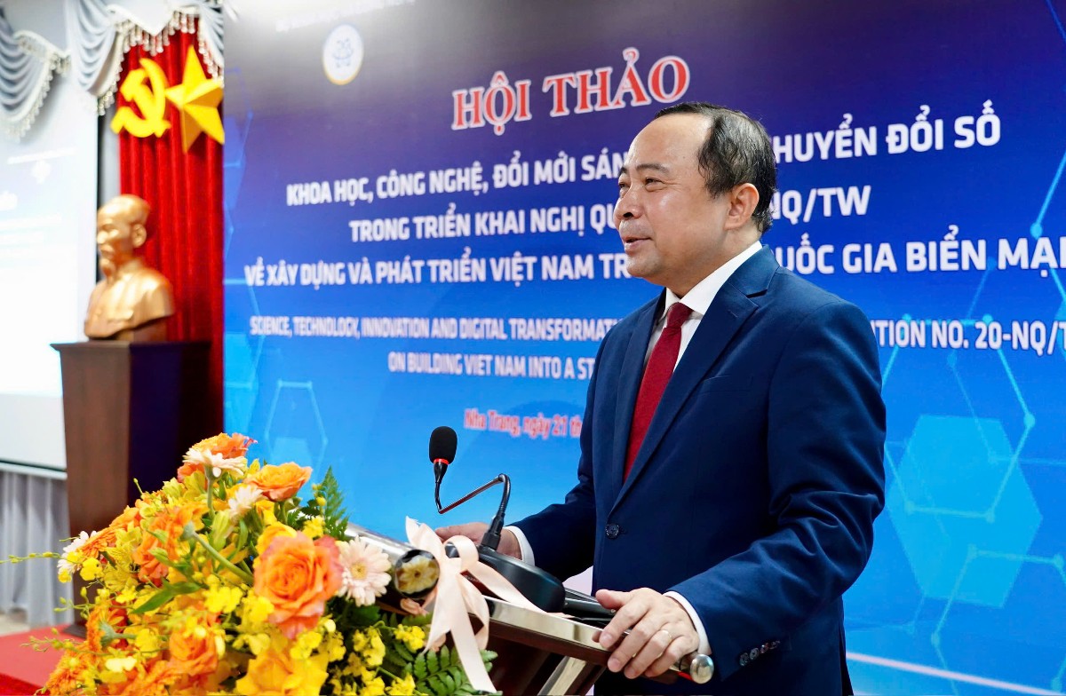 Bộ trưởng Bộ Khoa học và Công nghệ Vũ Hải Quân: Phát triển Việt Nam trở thành quốc gia biển mạnh là một mục tiêu chiến lược lâu dài.