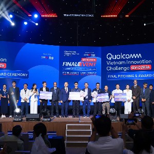 Qualcomm đã công bố 5 startup chiến thắng tại vòng chung kết QVIC 2026 với tổng giá trị 255.000 USD, tối 20/8.