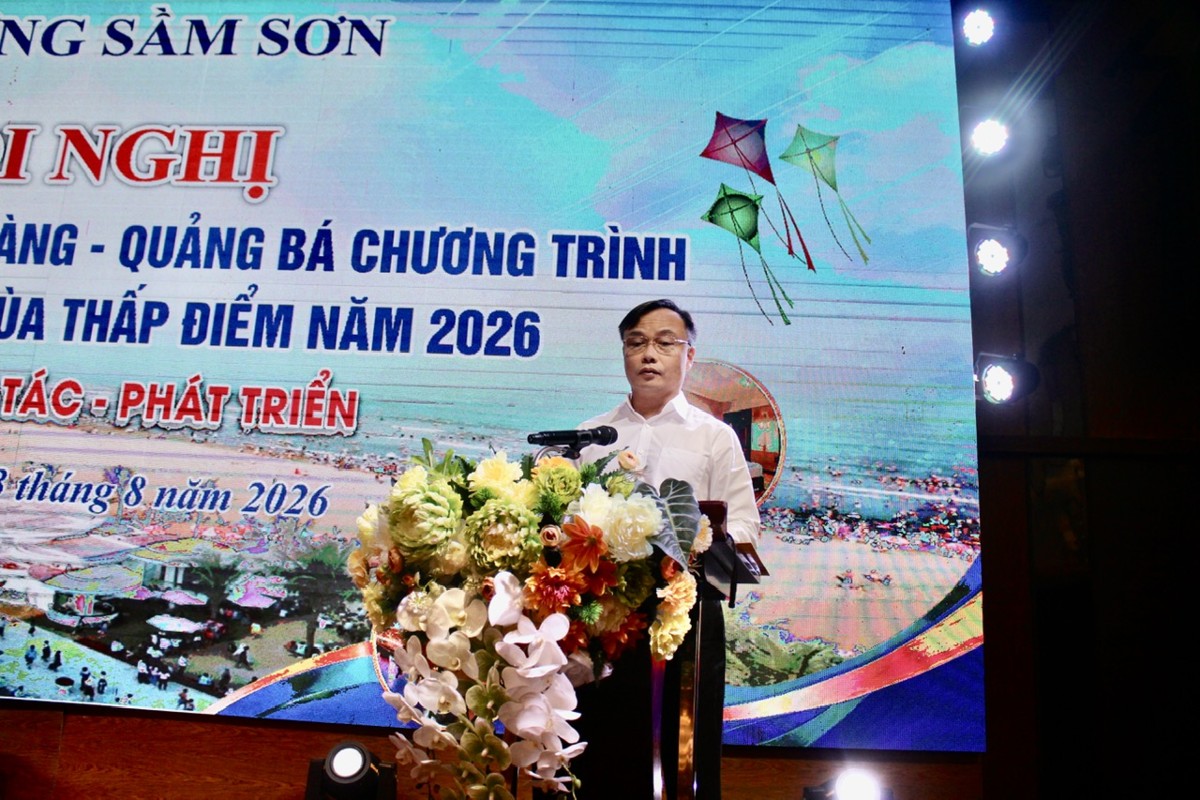 Ông Trịnh Tiến Dũng: "Sầm Sơn đã từng bước khẳng định vị thế là một trong những điểm đến hàng đầu cả nước". Ảnh: Chu Khôi.