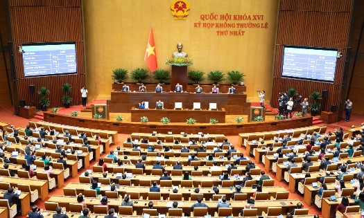 The closing session of the first extraordinary sitting of the National Assembly takes place on August 24 afternoon. (Photo: quochoi.vn)