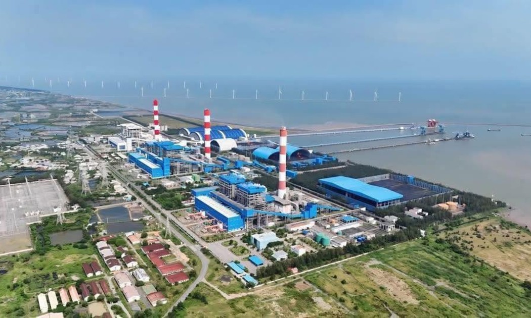 Nhà máy Nhiệt điện Duyên Hải 1 thuộc Trung tâm Điện lực Duyên Hải, tỉnh Vĩnh Long. Ảnh: EVNGENCO1.