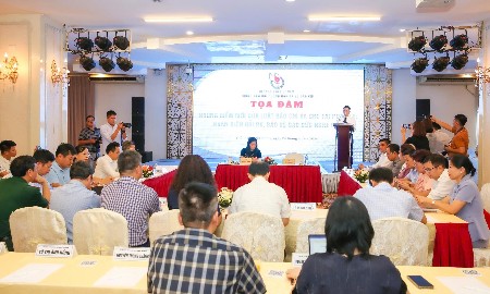 Toạ đàm “Những điểm mới của Luật Báo chí và chế tài pháp lý: Nhận diện rủi ro, bảo vệ đạo đức nghề báo”. Ảnh: BTC