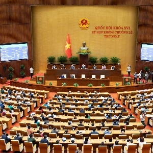 Quốc hội biểu quyết thông qua Nghị quyết về việc thành lập thành phố Bắc Ninh. Ảnh: Quốc hội.