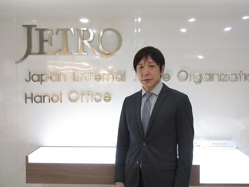 Ông Takeo Nakajima, cựu Trưởng đại diện tại Hà Nội của Tổ chức Xúc tiến thương mại Nhật Bản (JETRO). Ảnh: JETRO