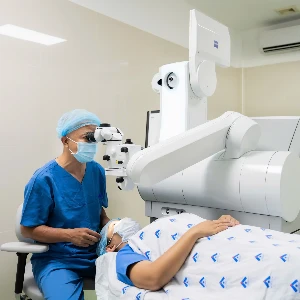 Công nghệ có thể giúp mở rộng tiếp cận dịch vụ nhãn khoa trên cả nước. Ảnh: Bệnh viện Mắt TP.HCM