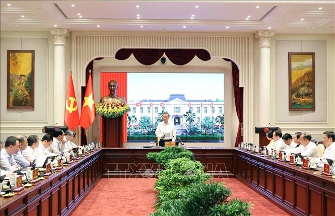 Tổng Bí thư, Chủ tịch nước Tô Lâm phát biểu chỉ đạo. Ảnh: Thống Nhất – TTXVN