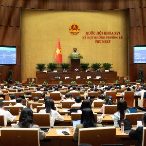 Toàn cảnh Phiên họp. Ảnh: Cổng thông tin điện tử Quốc hội.