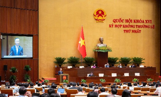 A view of the 16th National Asseblys first extraordinary session. (Photo: quochoi.vn )