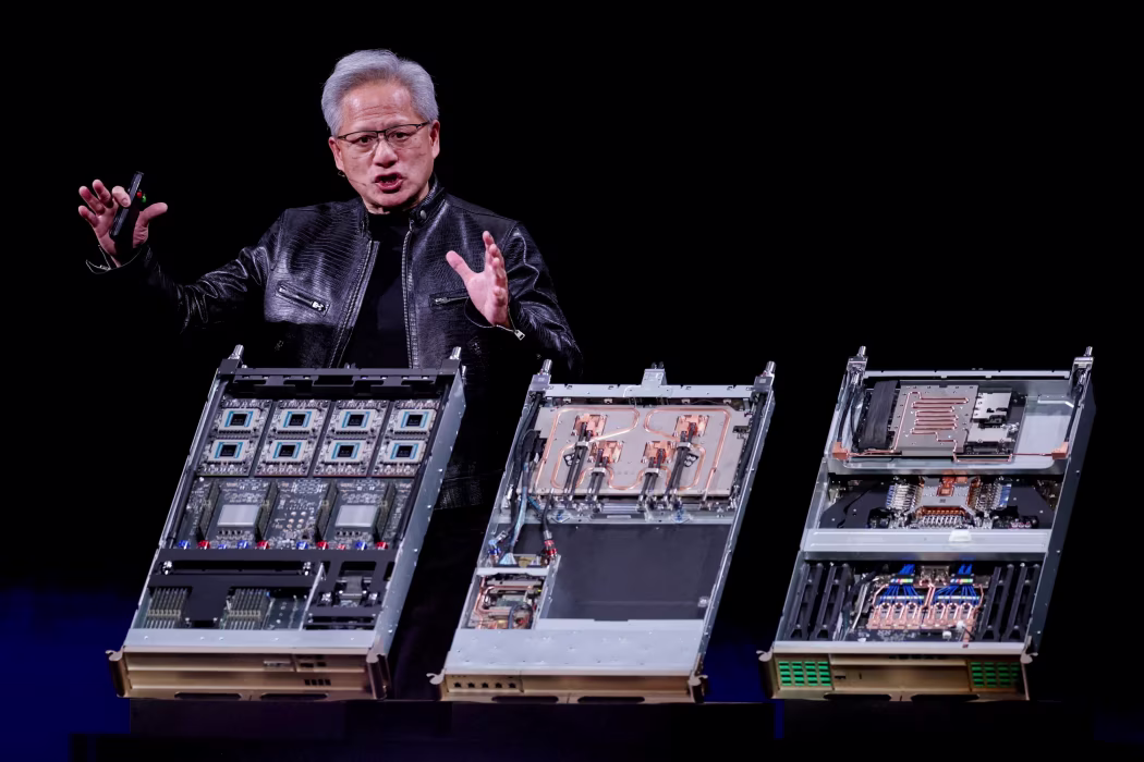 Nvidia đã tăng tốc đầu tư vào AI có trọng số mở trong khoảng 6 tháng qua. Ảnh: Reuters