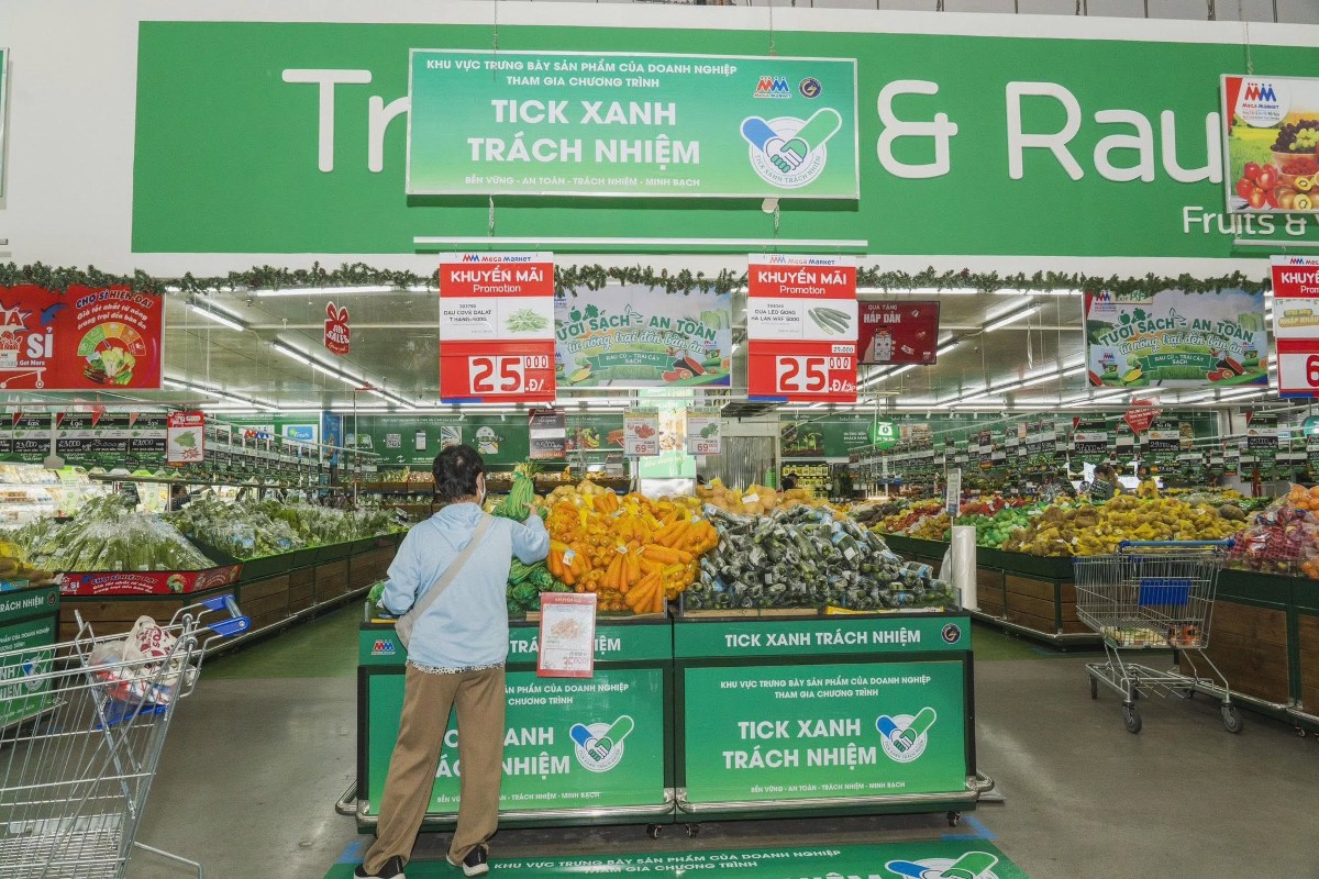 Nông sản Việt không chỉ trụ vững trên sân nhà, mà còn sẵn sàng chinh phục các tiêu chuẩn xuất khẩu. Ảnh: MM Mega Market Việt Nam