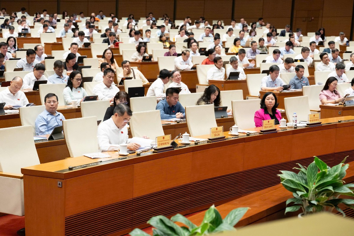 Các đại biểu tham dự phiên họp. Ảnh: Cổng thông tin điện tử Quốc hội.