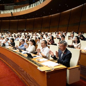 Các đại biểu tham dự Phiên họp. Ảnh: Cổng thông tin điện tử Quốc hội.