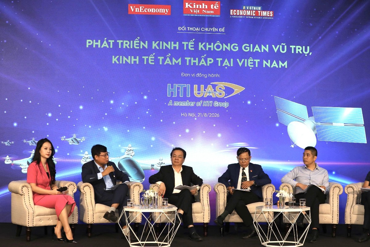 Đối thoại Phát triển kinh tế không gian vũ trụ, kinh tế tầm thấp tại Việt Nam. Ảnh: Tri Phong.