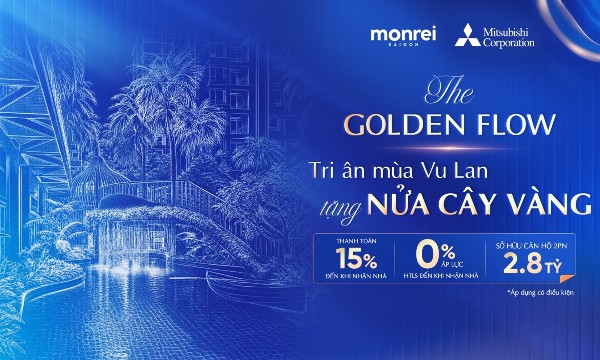 Monrei Saigon đưa ra chính sách thanh toán 15% đến khi nhận nhà
