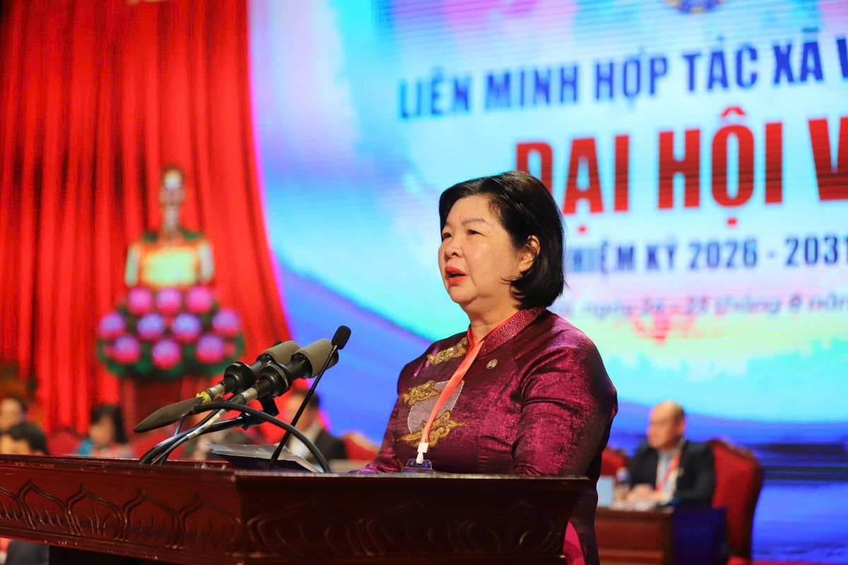 Bà Cao Xuân Thu Vân: "Hợp tác xã cần giữ vững bản chất". Ảnh: Chu Khôi.